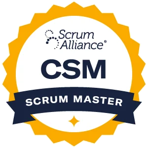 CSM certification badge